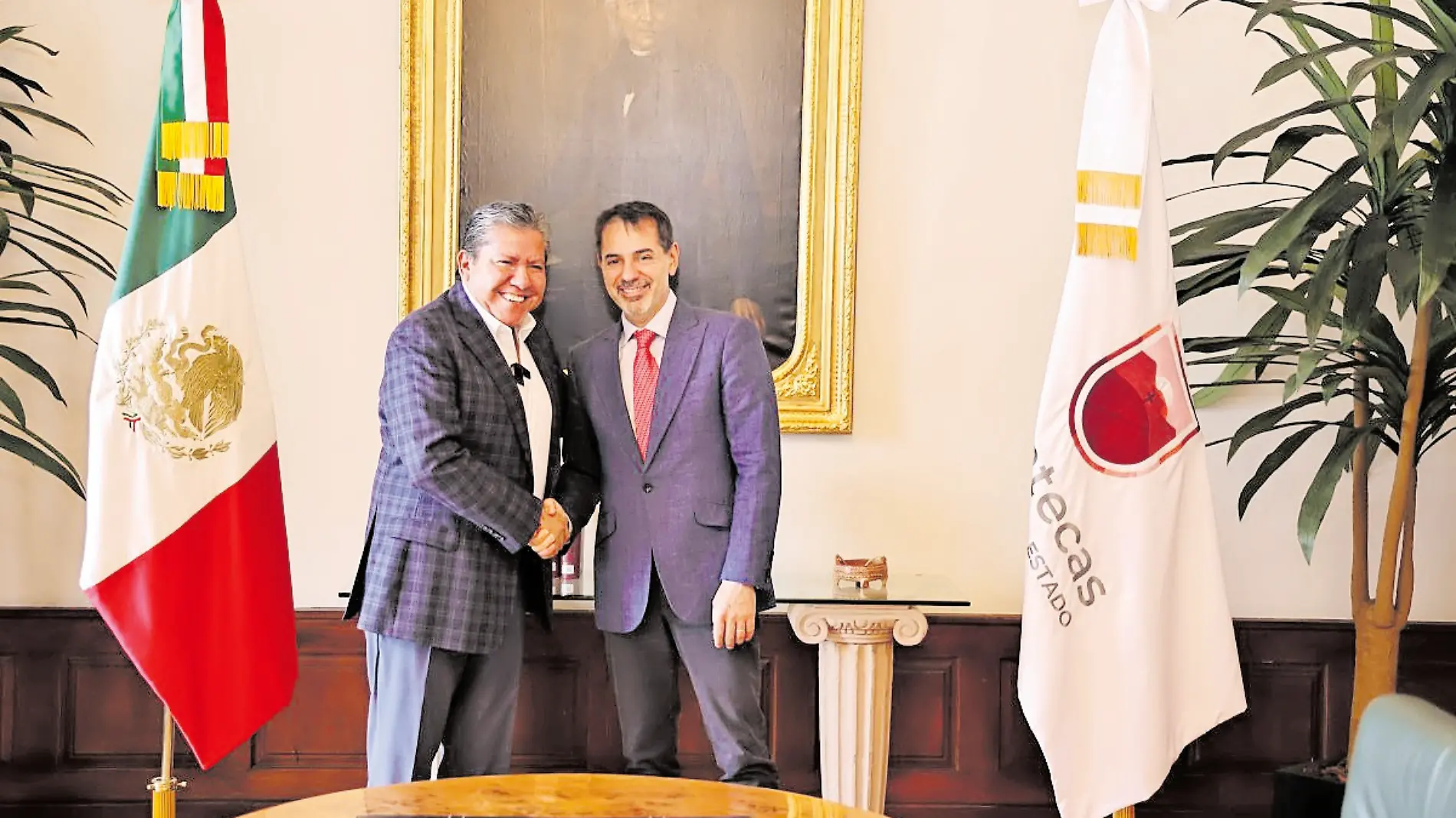 Reunión gobernador de Zacatecas - Embajador de España